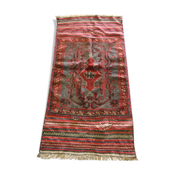 Tapis vintage afghan baluch area fait à la main - 85x115cm