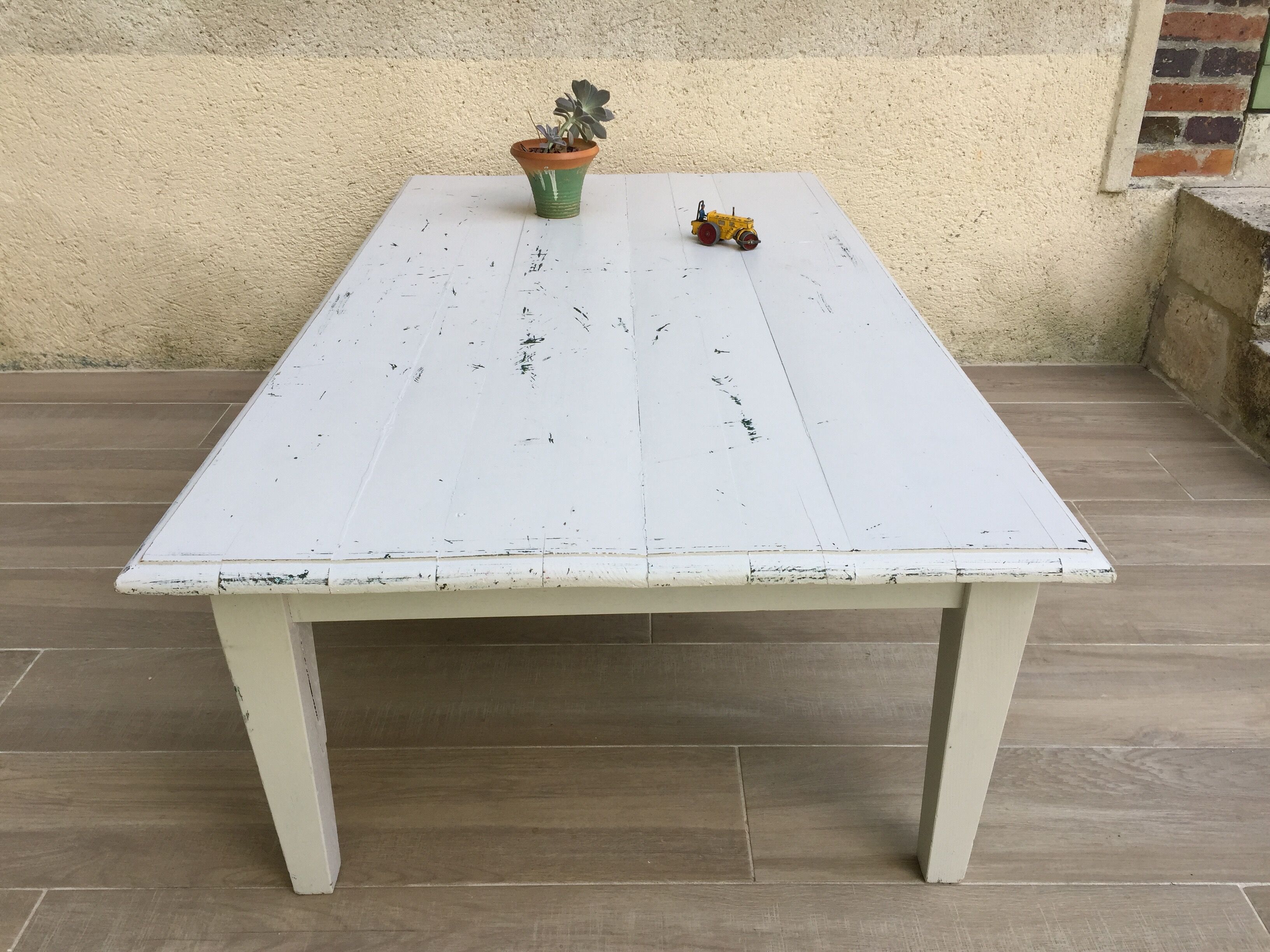 Table basse de ferme vintage