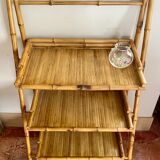 Bamboo folding shelf