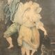 Old louis XVI style frame engraving climbing
