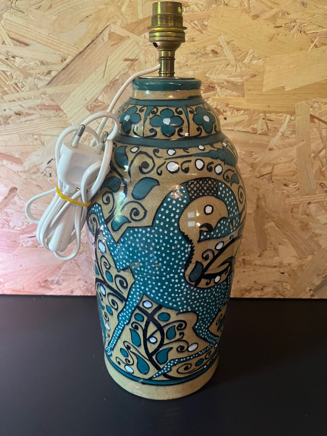 Ceramic lamp foot North Africa