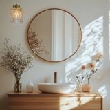 Jugošik (Yugochic) vintage crystal clear pendant lamp