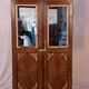 Old wardrobe art deco bookcase in burmese teak
