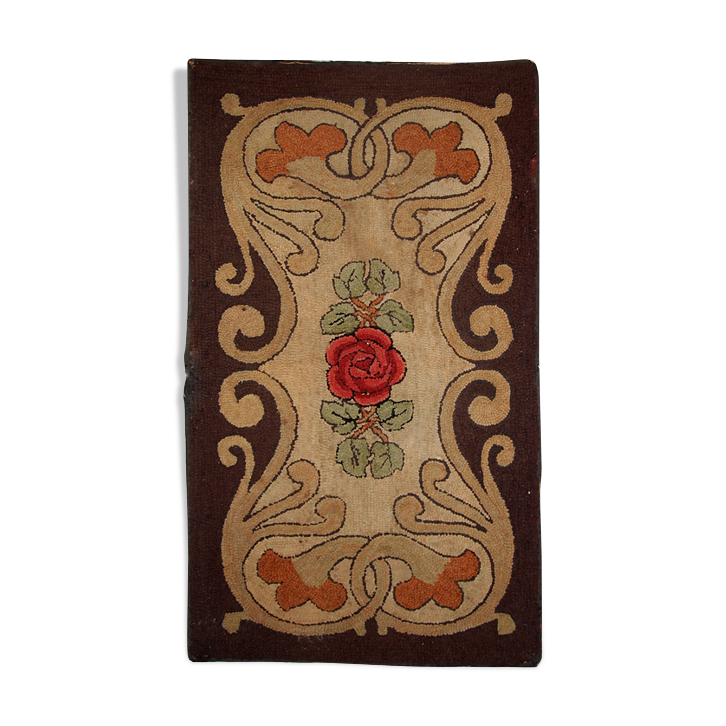 Carpet former American hooke made hand 76x130cm 1900