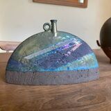 Handcrafted raku vase