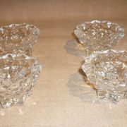 Paire de 2 bougeoirs en cristal