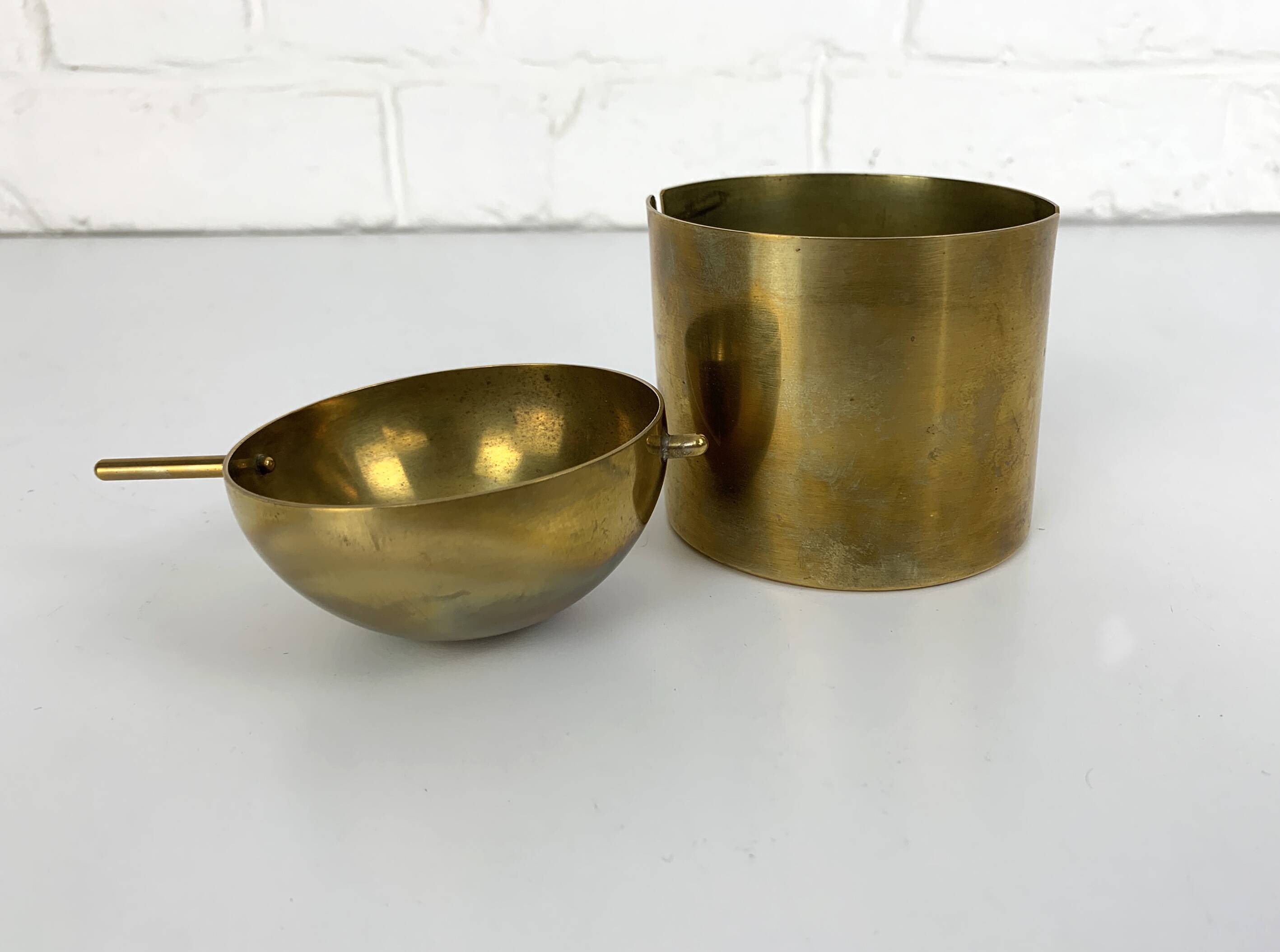 Ashtray Arne Jacobsen Ashtray Stelton SAS Hotel brass brass Mid century