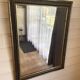 Large gilded antique mirror with moulding in the Napoléon III style.