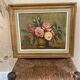 Peinture nature morte bouquet de roses