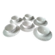 6 tea or coffee cups in Limoges porcelain by Bernardaud & Co.