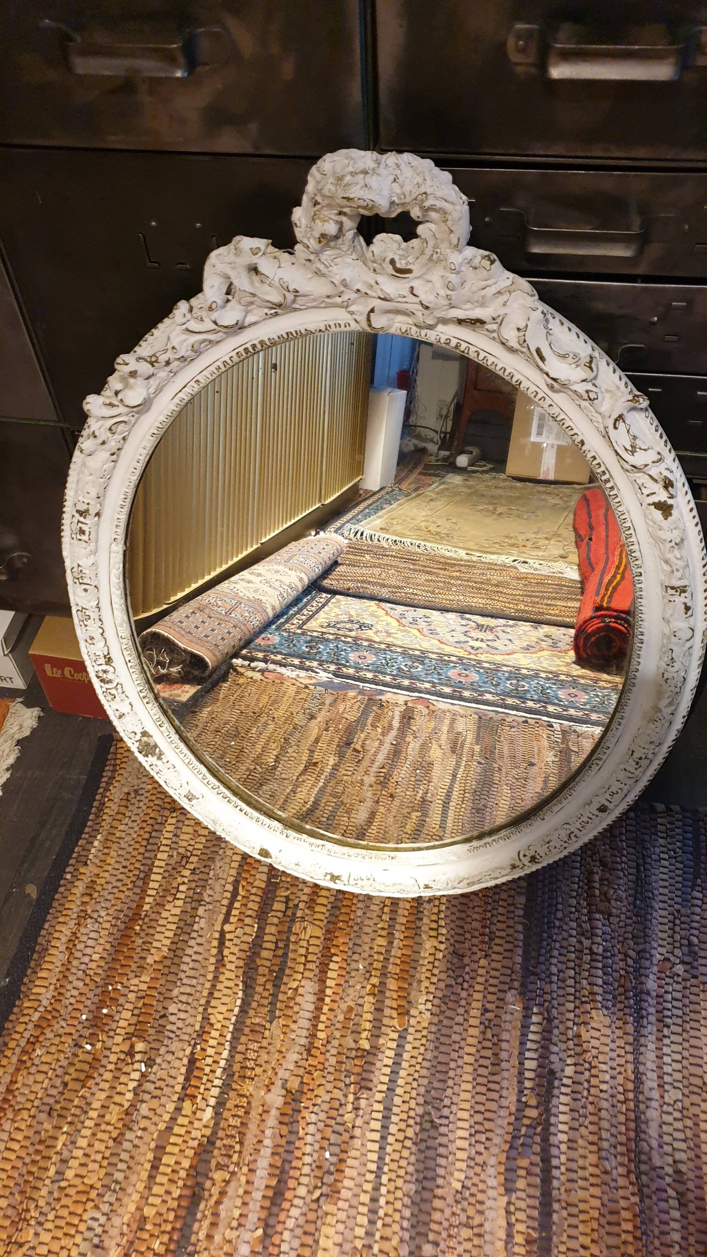 Miroir ovale Louis XVI 56x72cm
