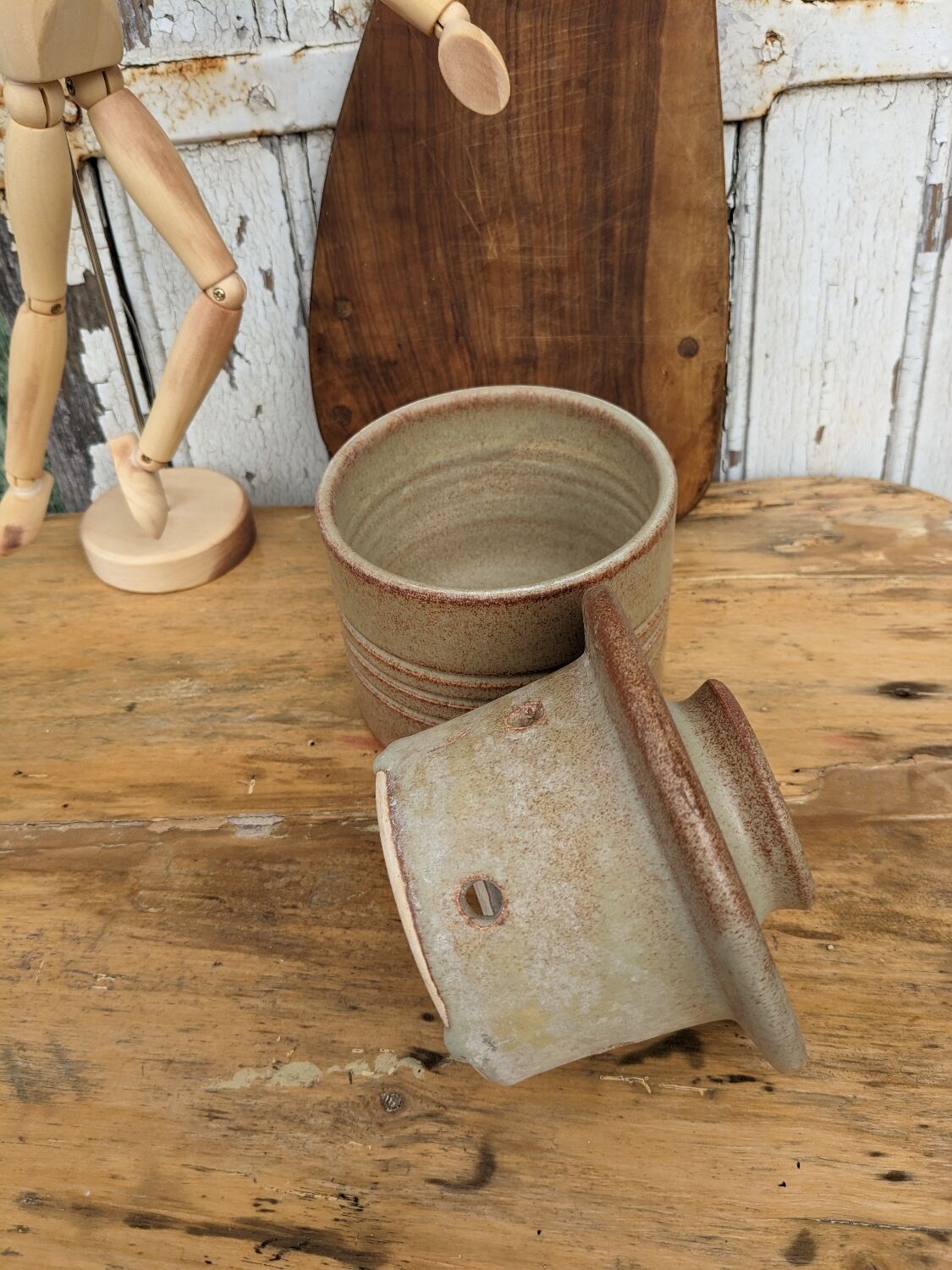 Beurrier à eau en grès