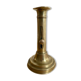 Nineteenth-century brass pull-out candle holder