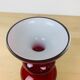 Holmegaard vase Scandinavian red and white glass
