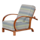 Art Deco Lounge Chair attributed to Jindřich Halabala for Up Závody, Former Czechoslovakia, 1920s