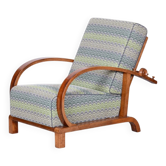 Art Deco Lounge Chair attributed to Jindřich Halabala for Up Závody, Former Czechoslovakia, 1920s