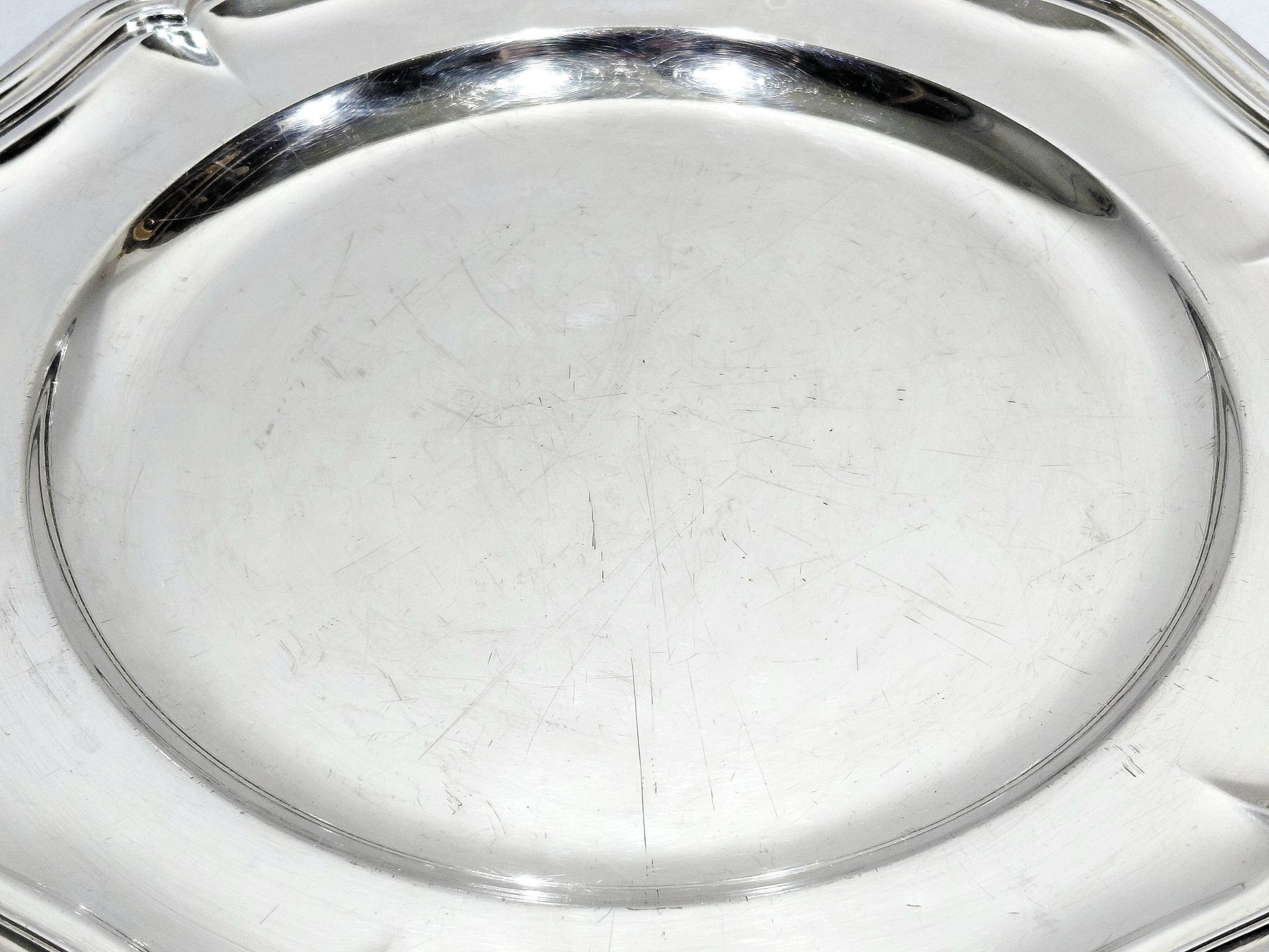 Christofle - Plat contours en métal argenté