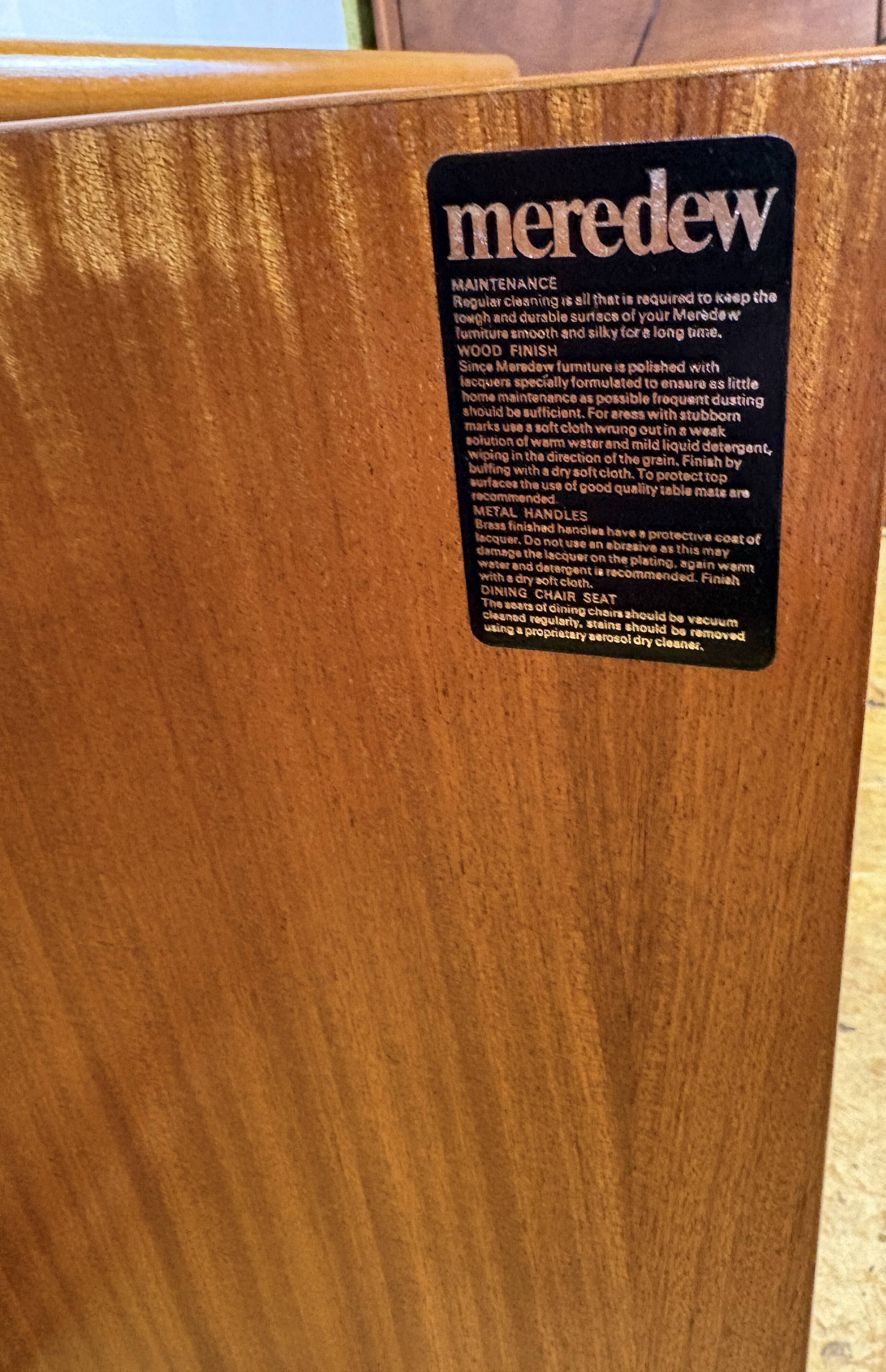 Mid-century retro vintage teak sideboard by Meredew 1960  This elegant teak