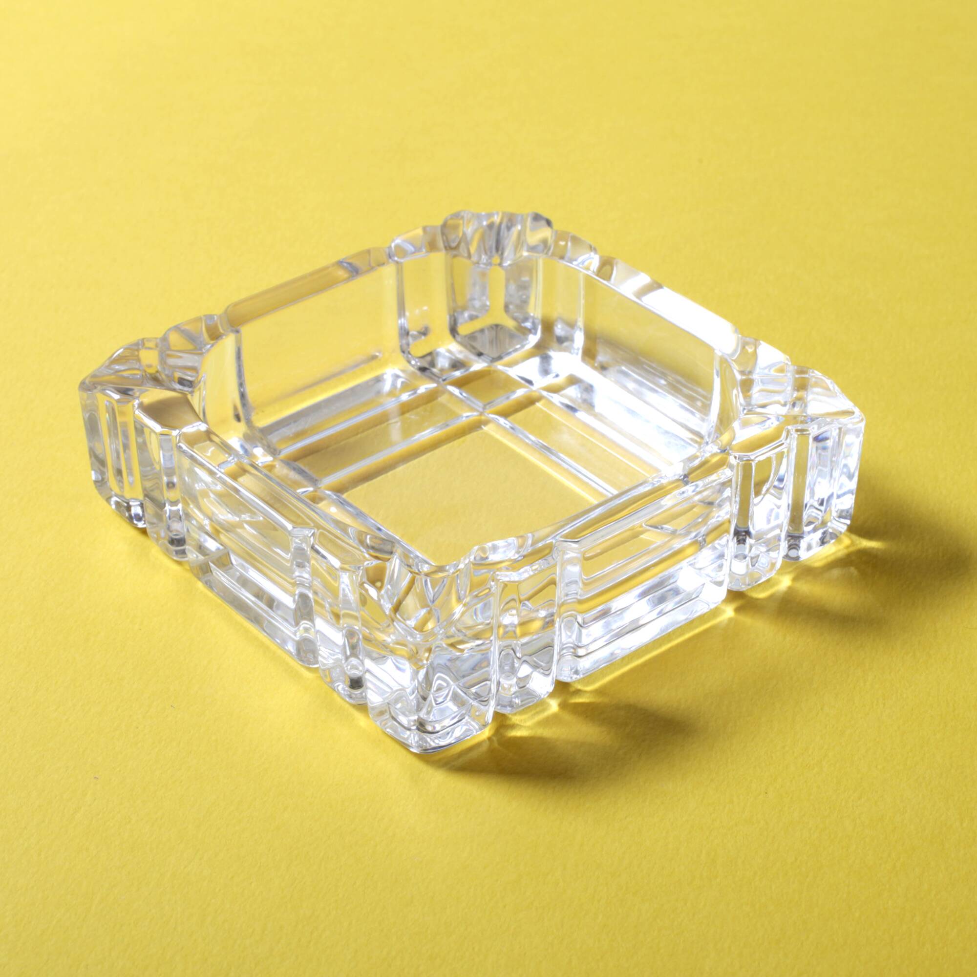Vintage RCR Crystal Ashtray / Mid-Century Italian Glass Smokig Accesory