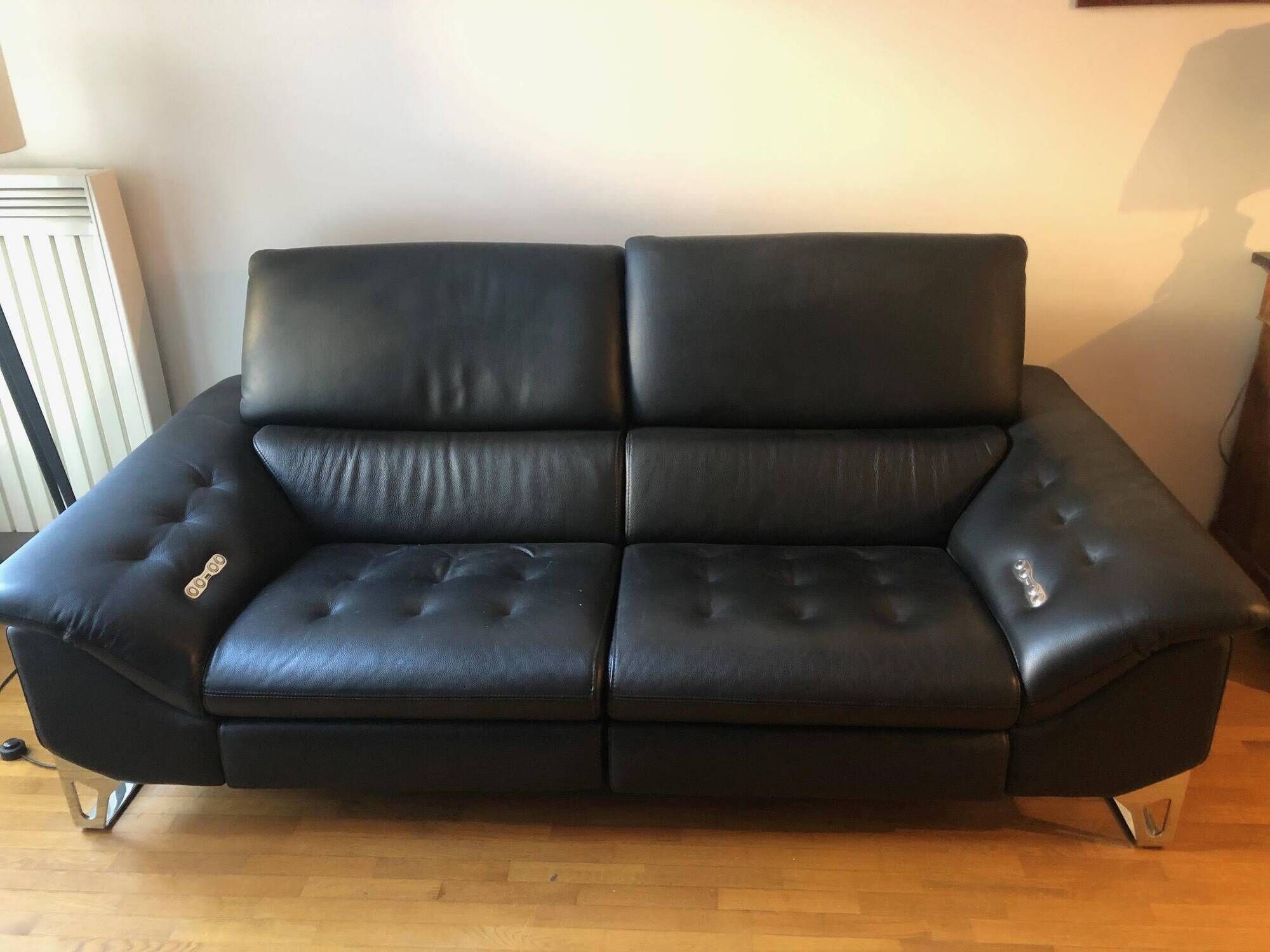 Roche bobois cinétique 2-seater full relax motorised sofa - leather category