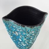 Fat Lava Blue Vase 1960