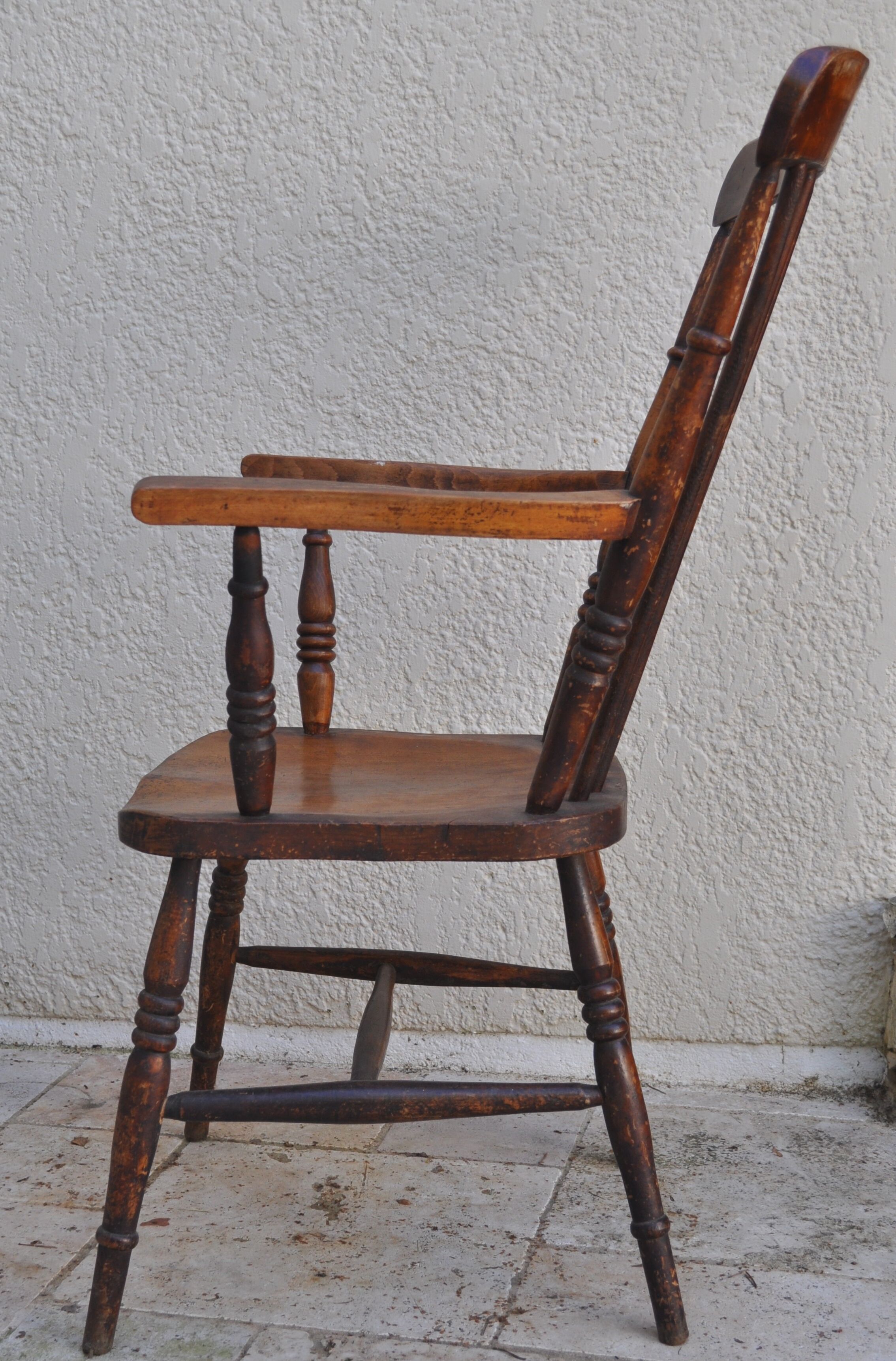 Fauteuil anglais bois