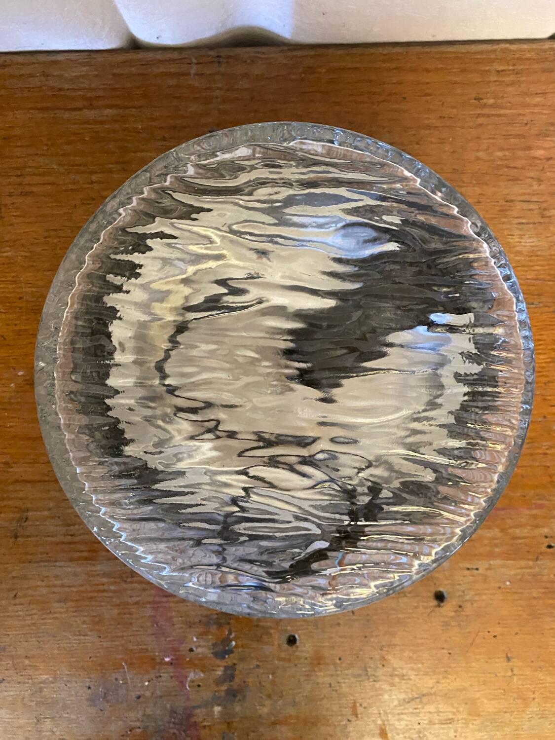 Antique Molded Glass Wall Light Ceiling Lamp + Vintage Black Bracket #C713