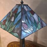 lamp 1975 to 85 origin lampshade stained glass Tiffany style 53x30 el