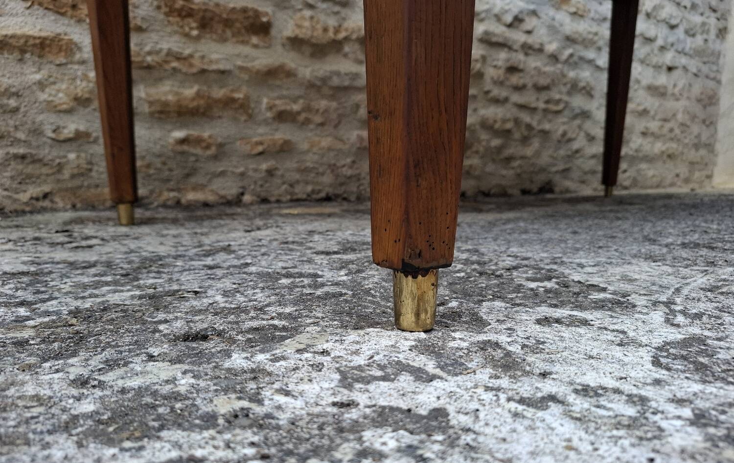 Table de ferme en chêne et sapin