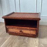 Roche-Bobois rattan bedside table