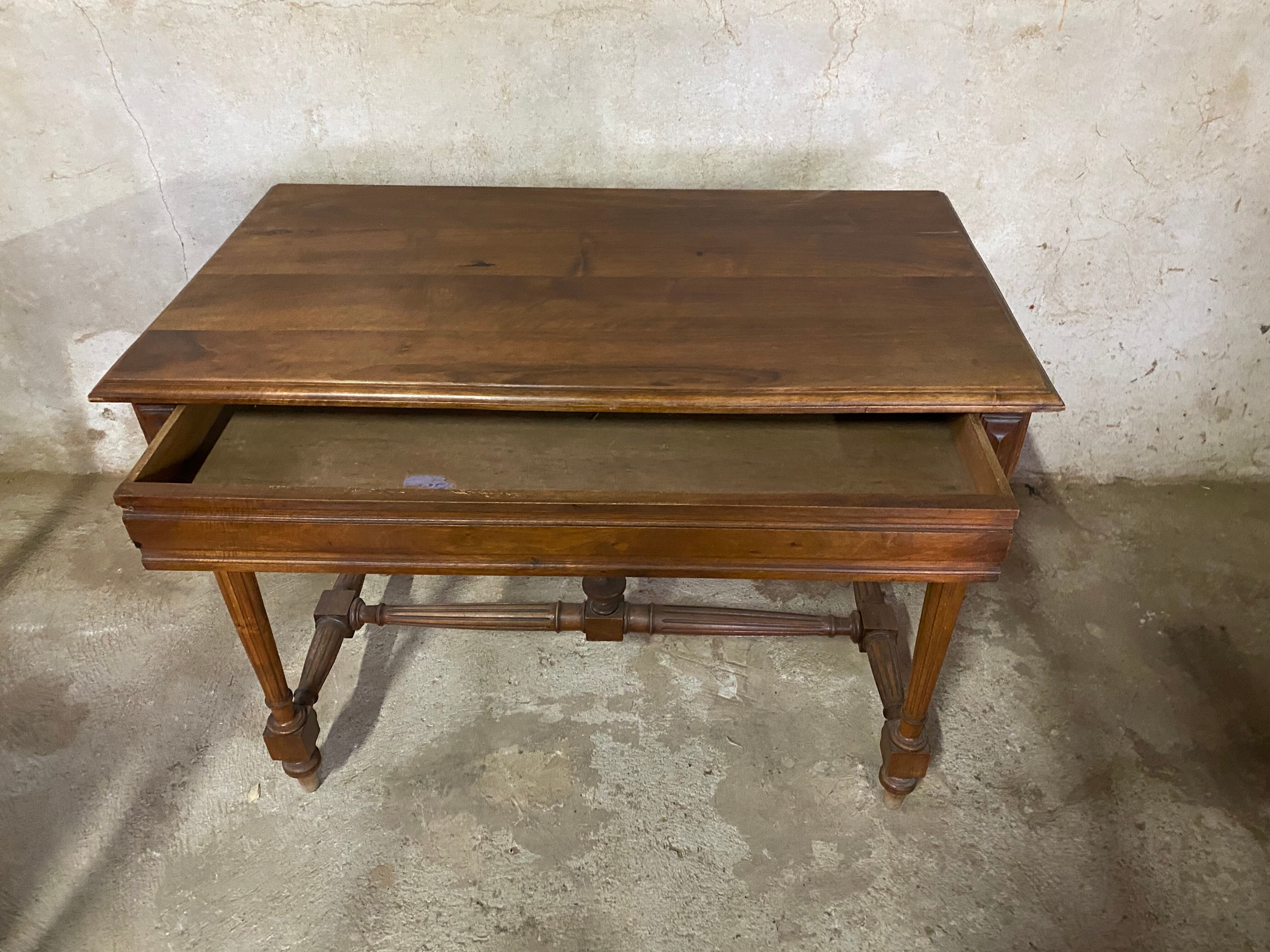 Walnut desk table