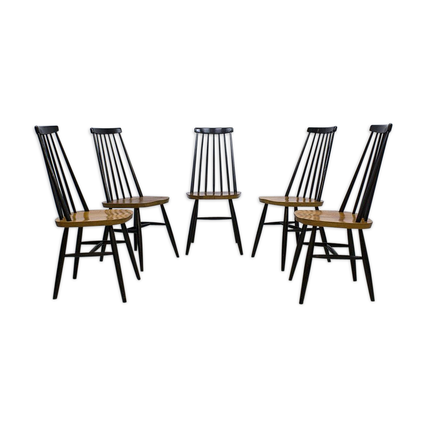Lot of 5 chairs Ilmari Tapiovaara