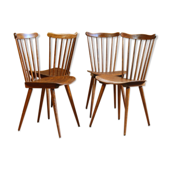 4 Baumann Menuet bistro chairs from the 60s and 70s