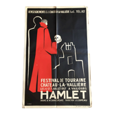 Affiche Hamlet Festival de Touraine à Vaujours 1957