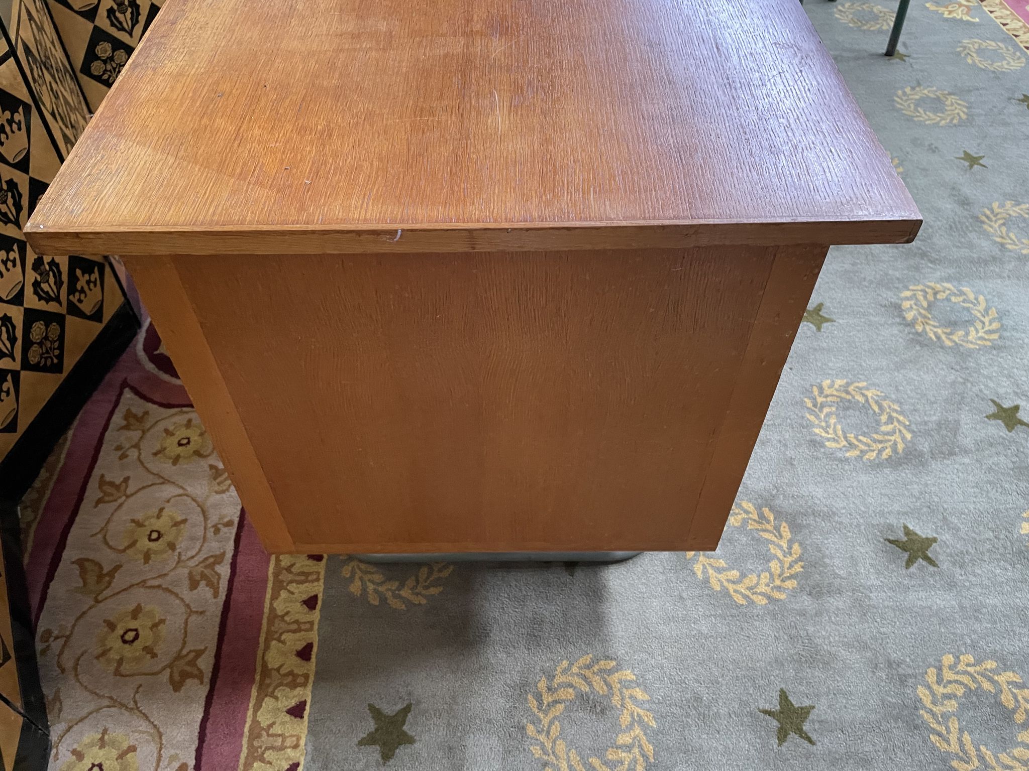 Schoolmaster's desk with armchair