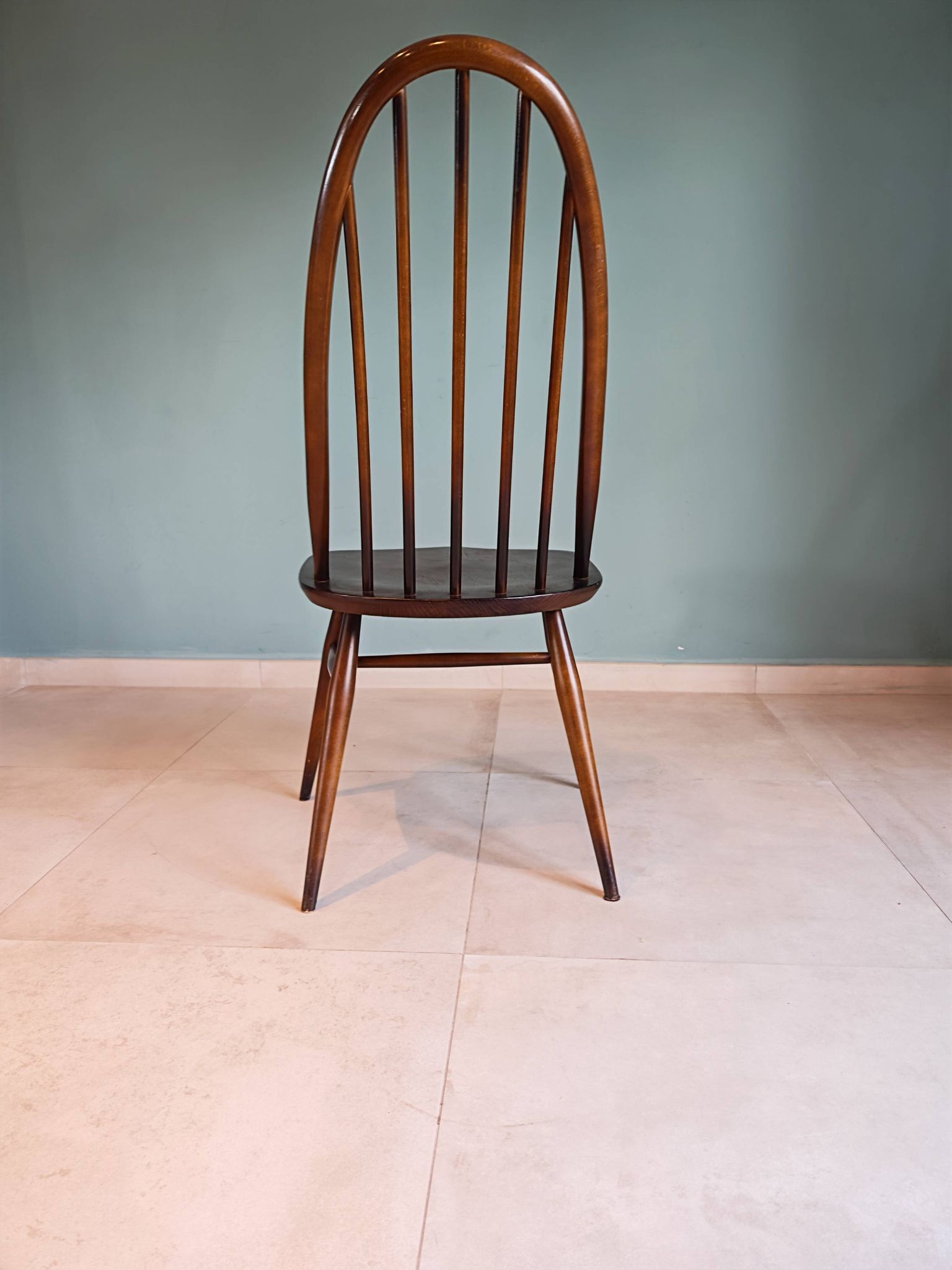 Chair & Armchair Set with Slats 1960 — Attributed to Ercol Goldsmith (St