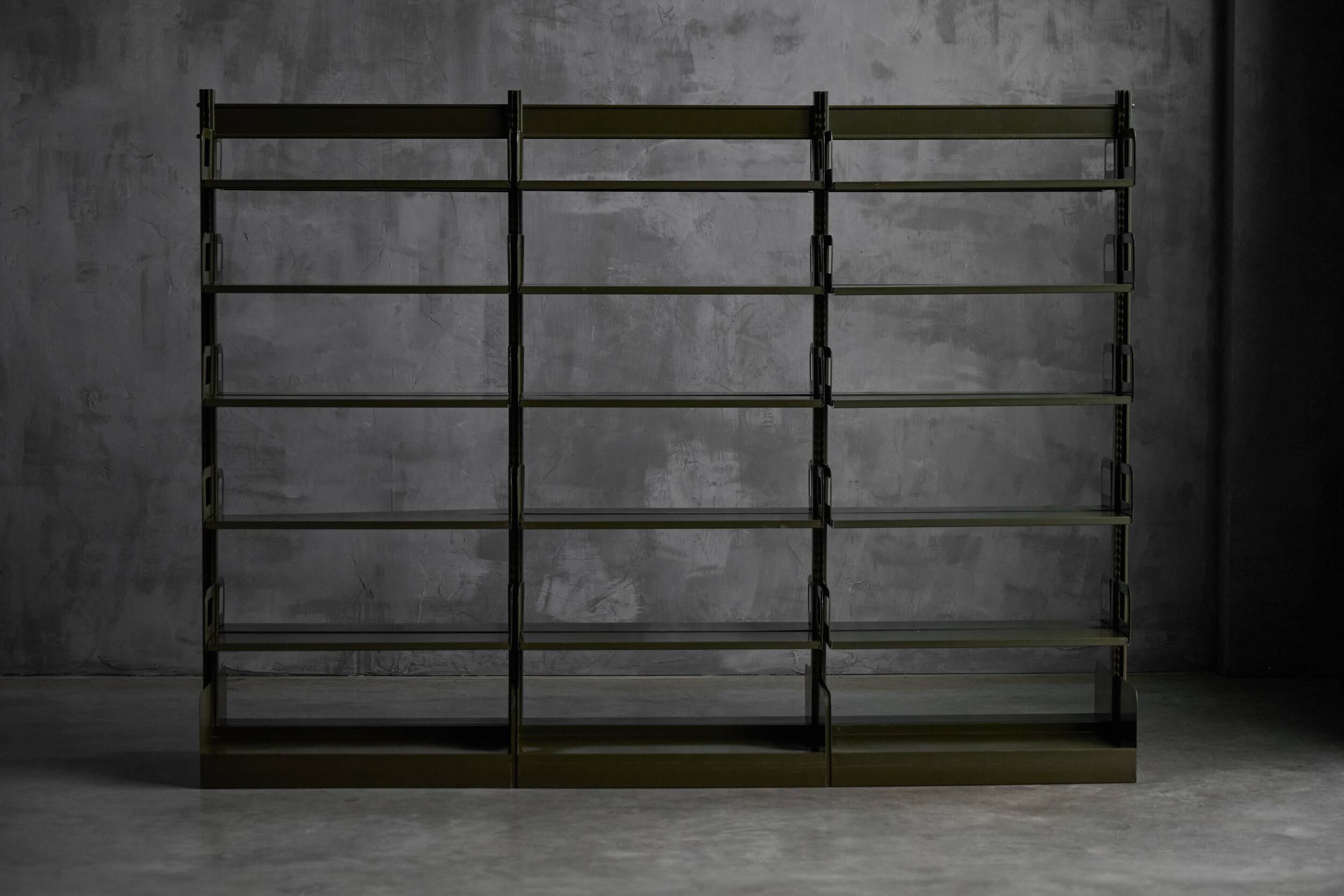 Modular freestanding shelving system, France, 1950s