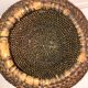 Round straw basket 50s-60s