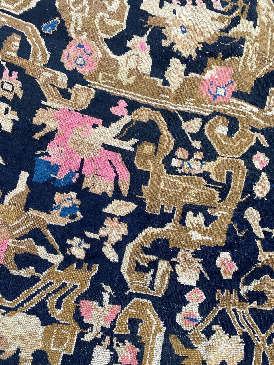 Ancient Caucasian carpet Karabagh 123x190 cm