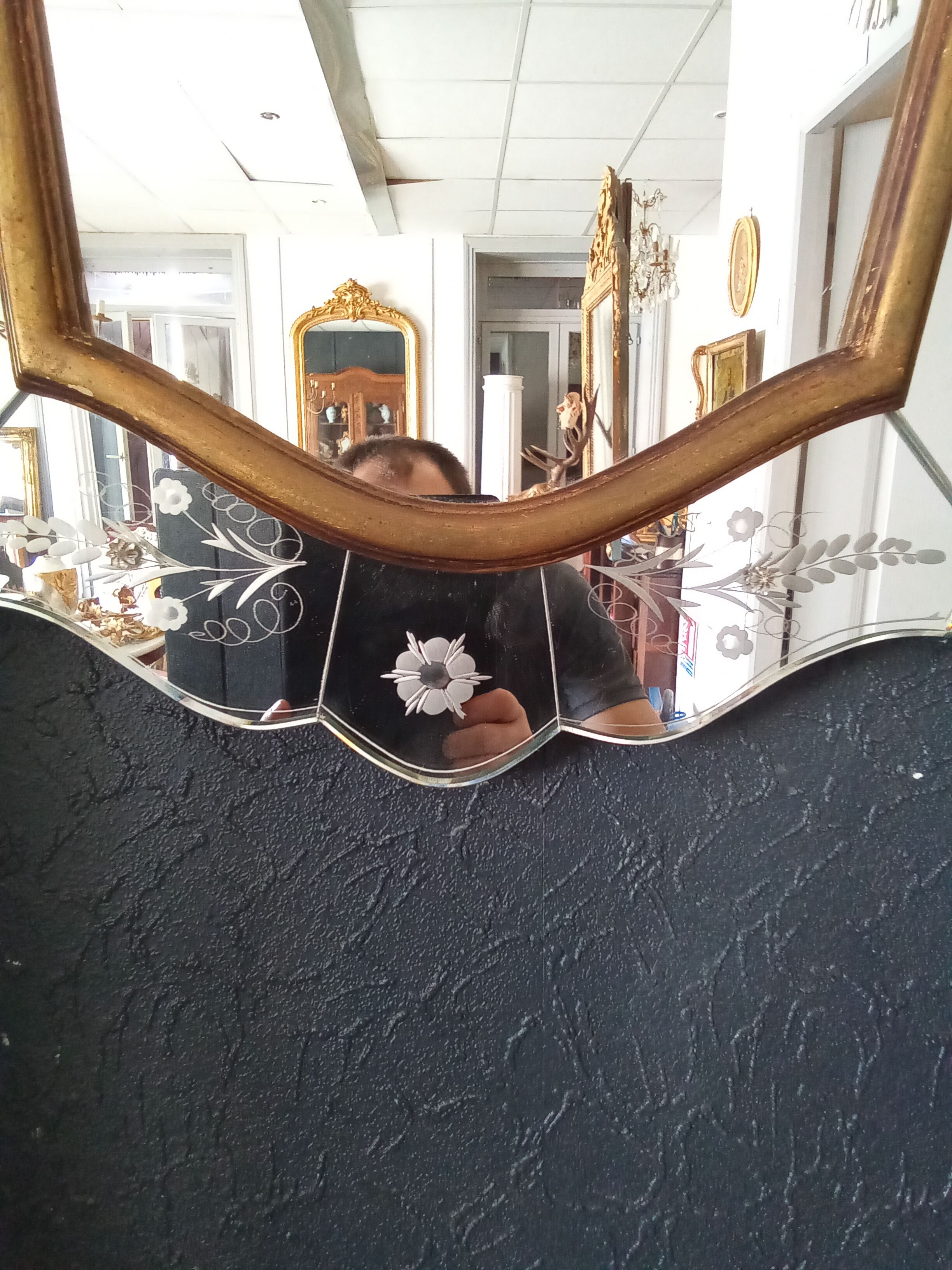 Venetian mirror 84 X 62cm