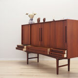 Teak highboard, Danish design, 1960s, Denmark