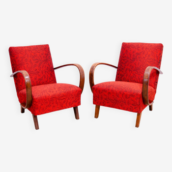 Pair of midcentury armchairs by Jindřich Halabala, 1950´s