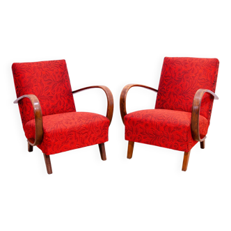 Pair of midcentury armchairs by Jindřich Halabala, 1950´s