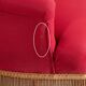 Fauteuil crapaud rouge