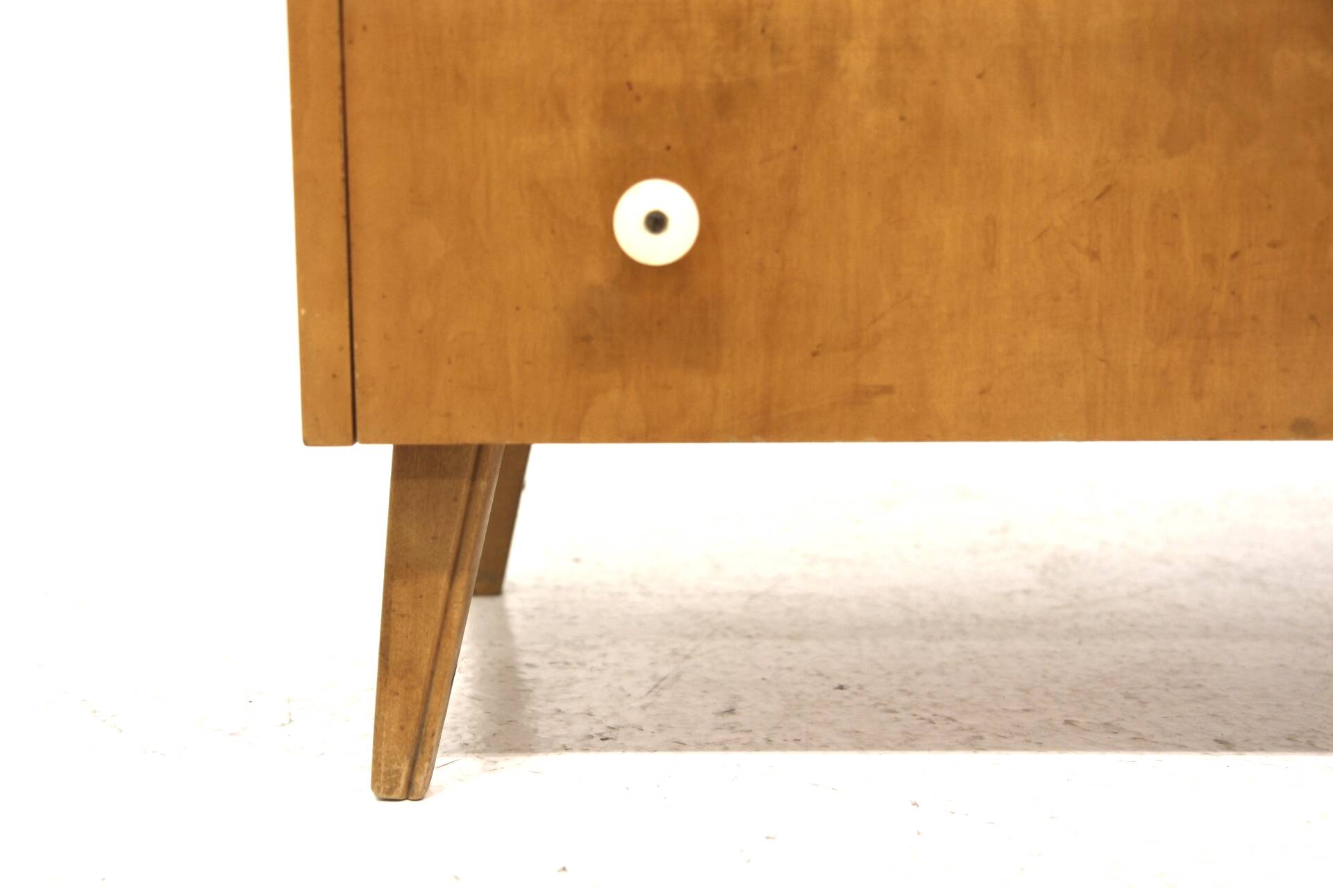 Scandinavian birch chest of drawers, Swedish modern, Sweden, 1940