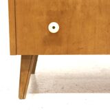 Scandinavian birch chest of drawers, Swedish modern, Sweden, 1940