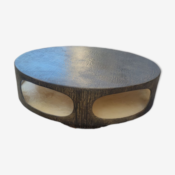 Table basse UFO en résine vers 1970