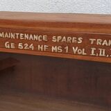 Old glass wall shelf