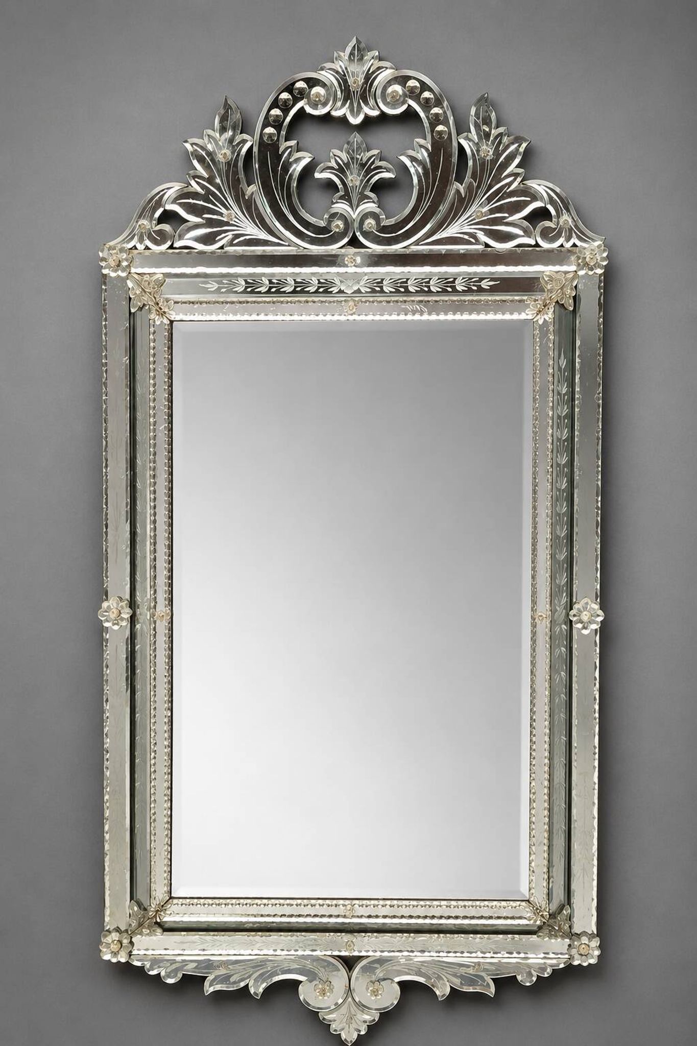 Antique Venetian mirror.