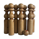 Wooden bowling game